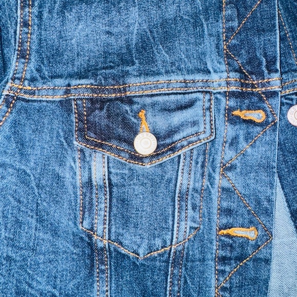 Old Navy Dark Blue Women's Denim Jacket - Picture 2 of 6